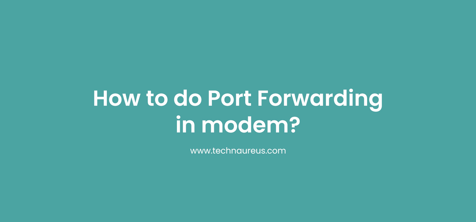 How to do Port