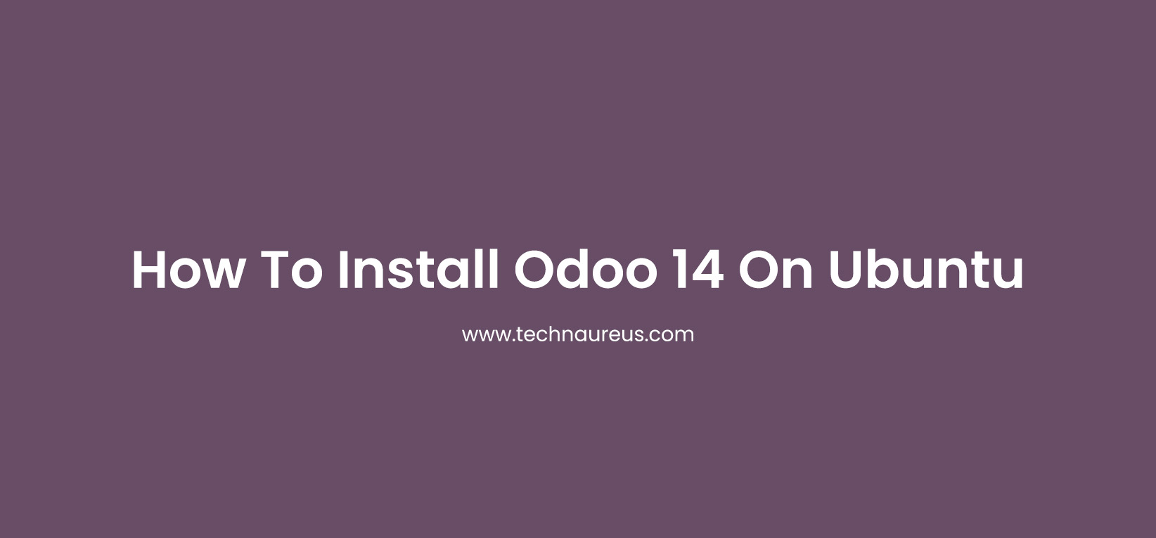 Install Odoo 14