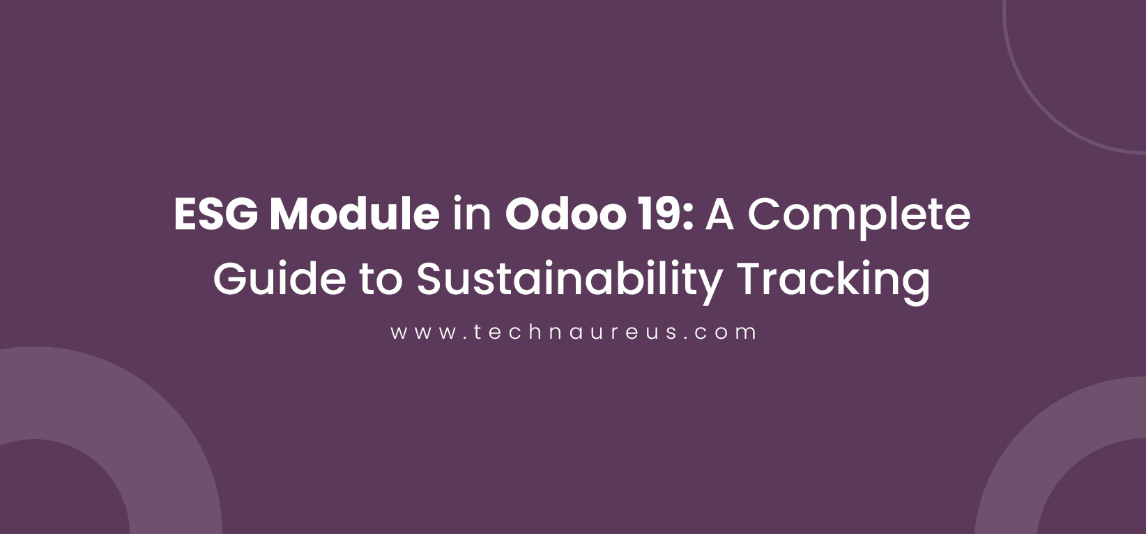 ESG Module in Odoo 19: A Complete Guide to Sustainability Tracking Banner Image