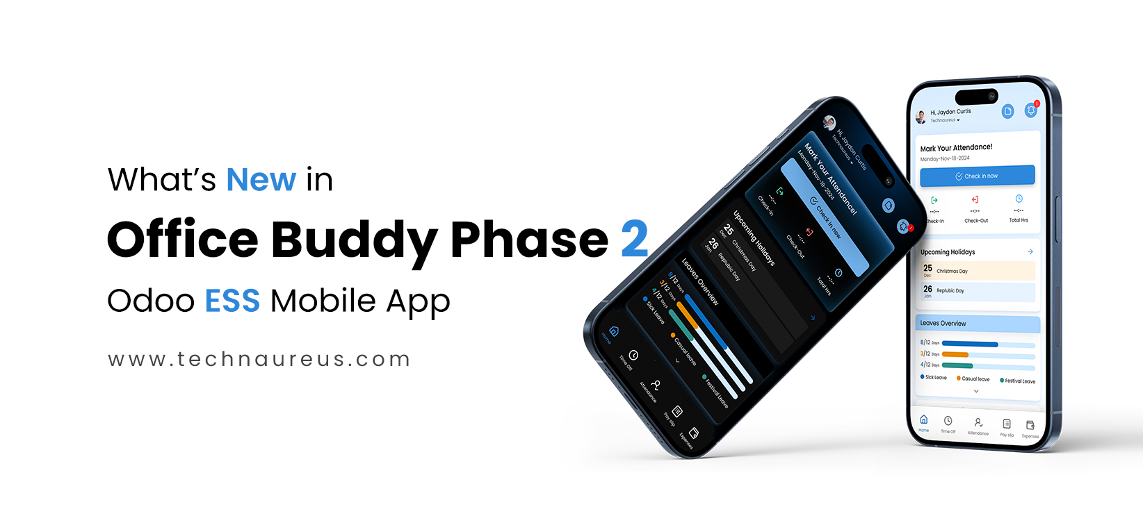 What’s New in Office Buddy Phase 2 – Odoo ESS Mobile App - Banner Image