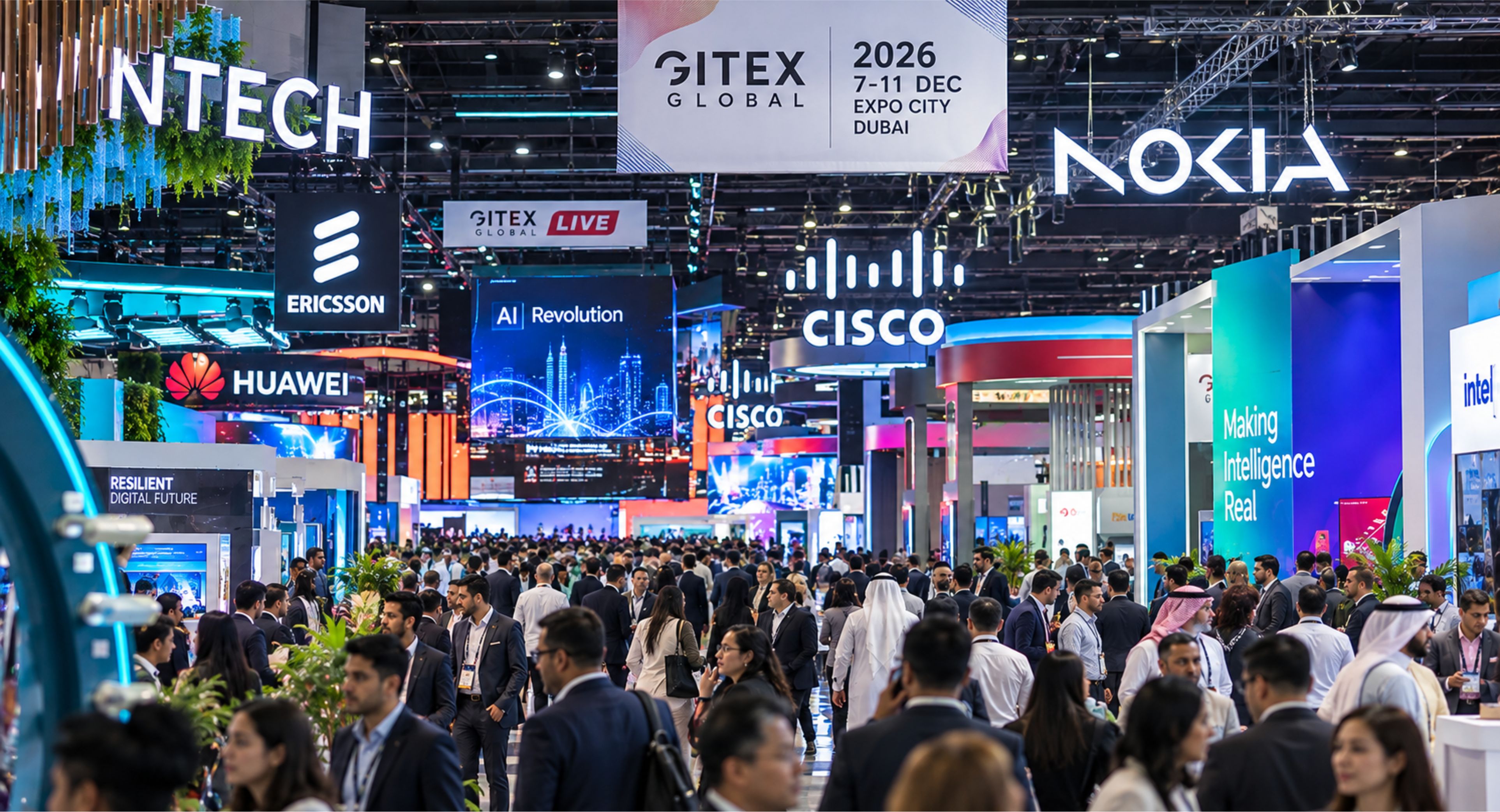 GITEX GLOBAL 2026 event banner featuring Technaureus