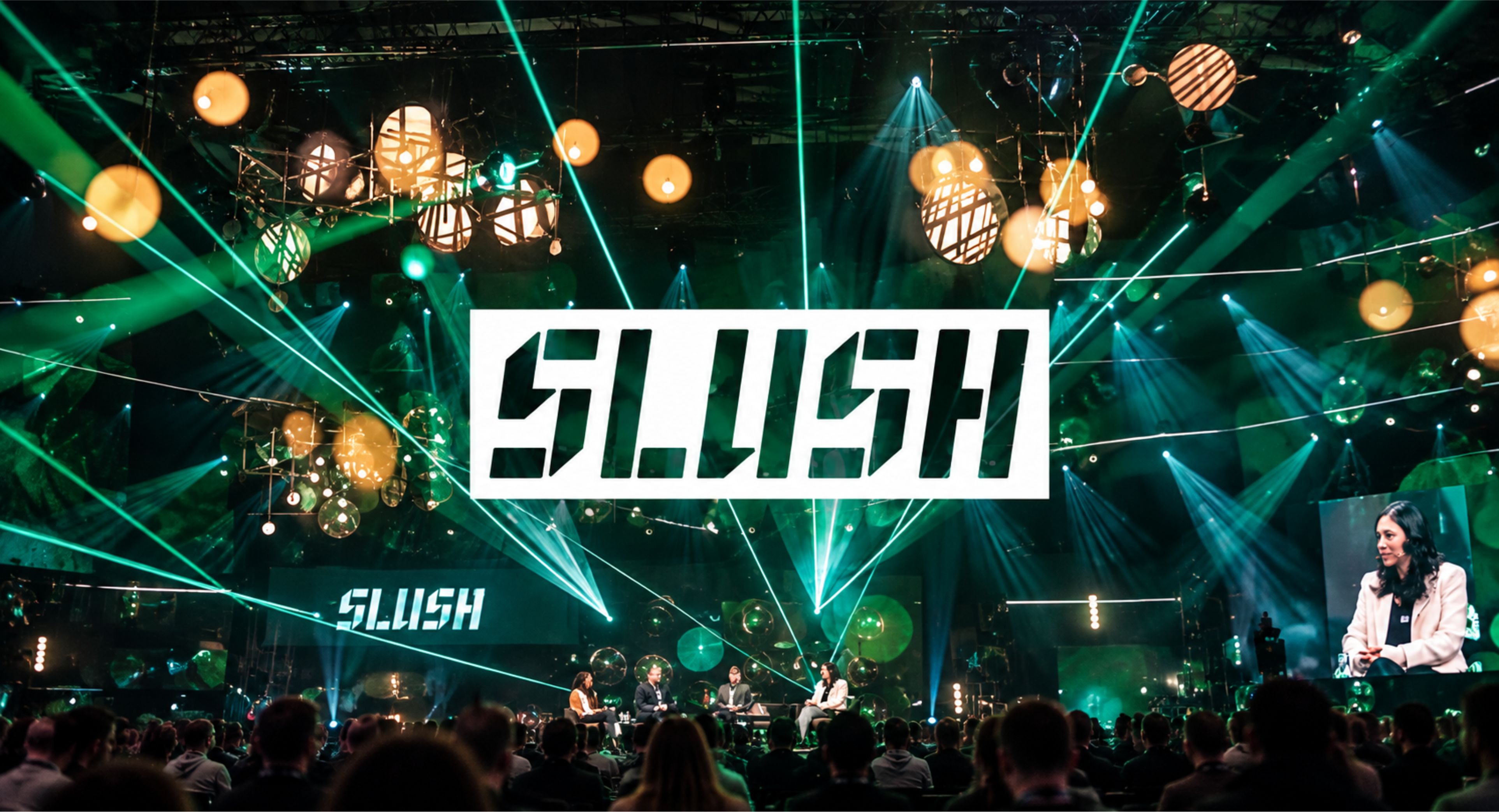 Official Slush 2026 event banner in Helsinki
