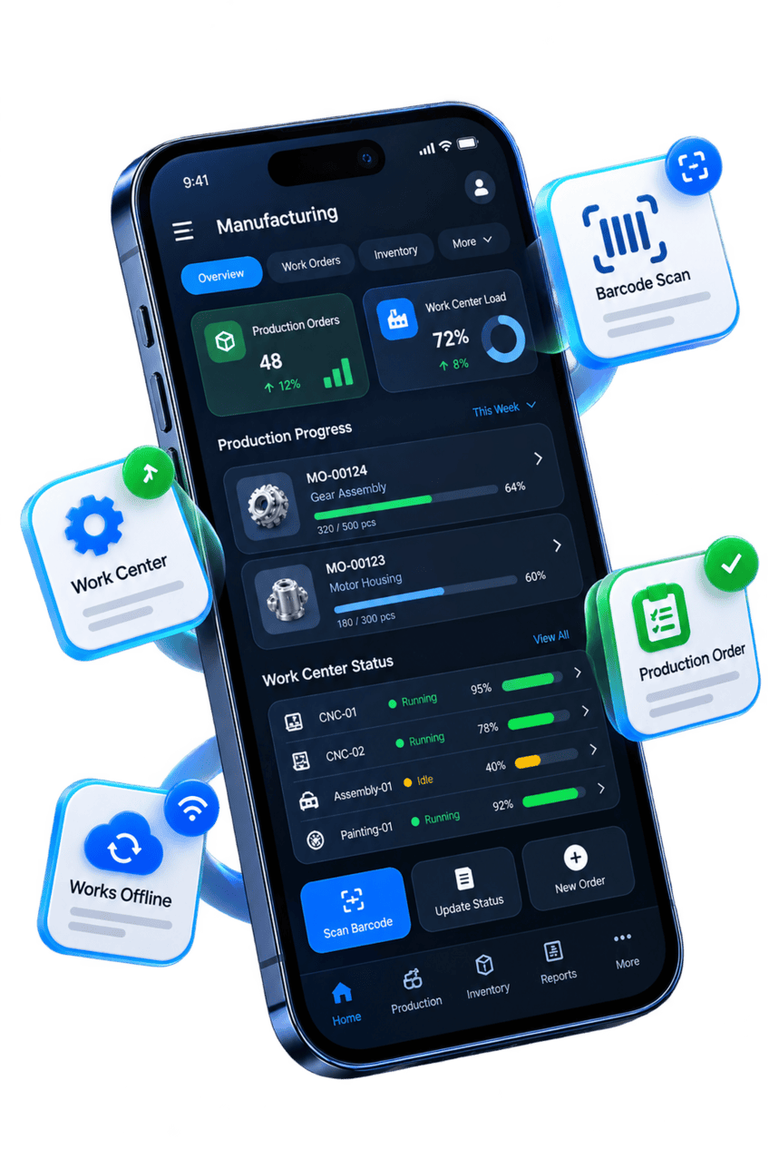 Product app mockup