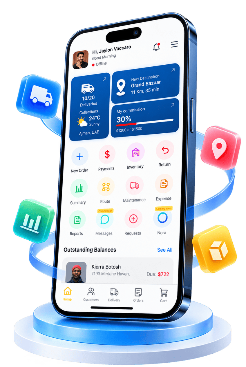 Product app mockup